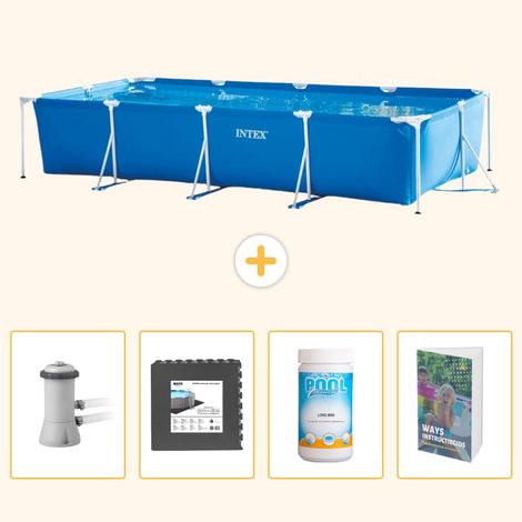 Intex Piscine Tubulaire Rectangulaire - 450x220x84 cm - 5-pièces SCB125 (1/5)