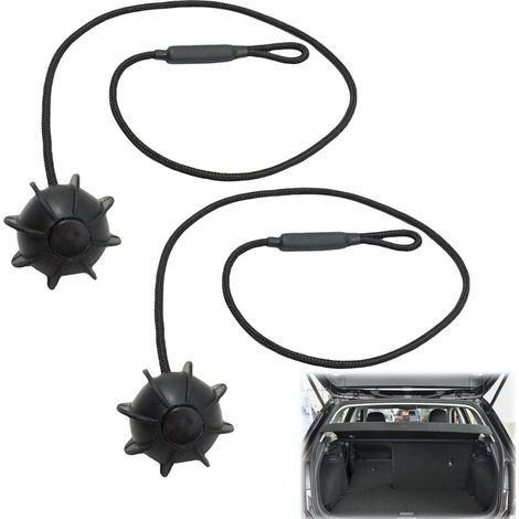 Cuerda de sujeción de carga para coche, cuerda de maletero trasero de 2 piezas, cuerda de sujeción de cadena universal, clip de sujeción para bandeja trasera, para Golf 6, 5, 4, MK6, MK5, GTI, R20 (1/4)