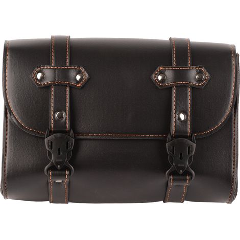 Sacoches latérales universelles pour moto, pochette de rangement pour outils, résistantes aux intempéries, en cuir PU. (1/5)