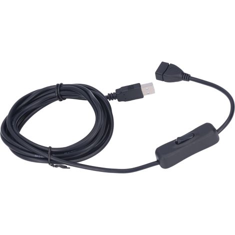 USB-Verlängerungskabel für Schalter und Schreibtischlampen, 3 m / 9,8 Fuß, unterstützt Strom- und Datenübertragung (1/5)