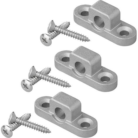 Occhiello per tendalino orizzontale in metallo - set da 3 pezzi