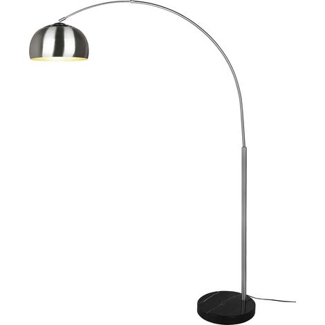 Lampada da terra, metallo, nichel opaco, H200 cm, Argentina (1/4)