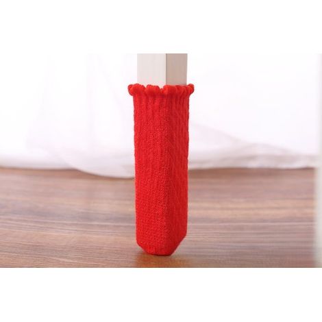 Set di 20 protezioni per gambe di sedie, coprigambe per mobili in maglia, antiscivolo, resistenti all'abrasione, fonoassorbenti, tinta unita (per gambe di sedie con una circonferenza di (1/5)