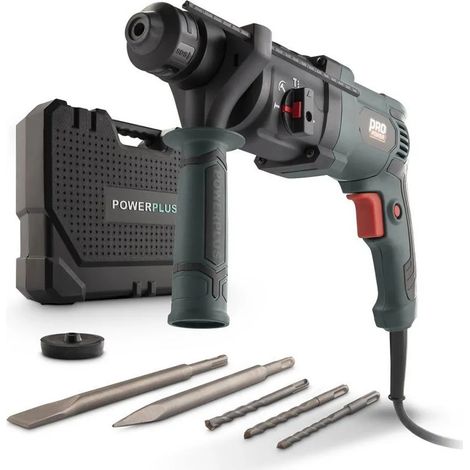 Bohrhammer powerplus powp3010 800W 4 Joule 5 Stück