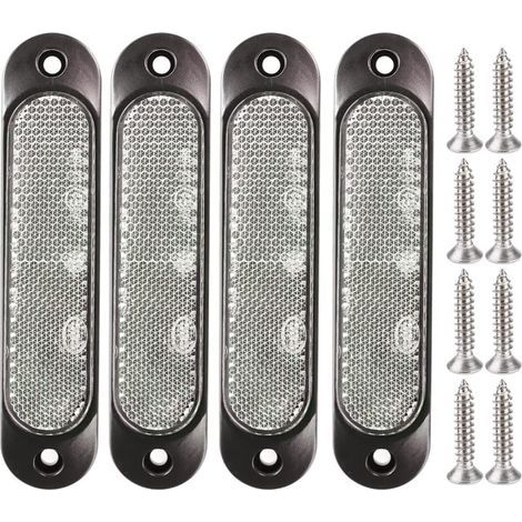4pcs Blanc 12V-24V Marqueur Latéral Avant 27 LED Remorque Camion, Marqueur LED Arrière Remorque Parking Clignotants pour Camion, Bus, Bateau, RV, Camions, SUV, UTV (1/5)