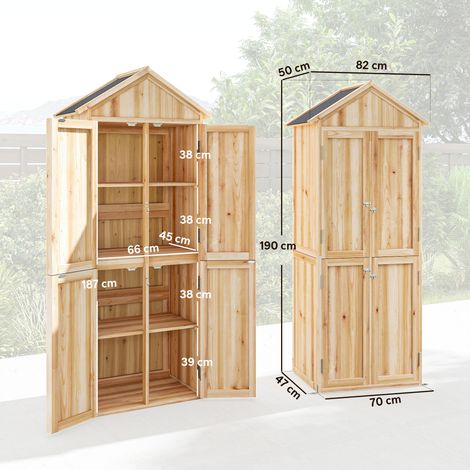 Étagères amovibles pour le rangement d'outils d'extérieur (1/5)