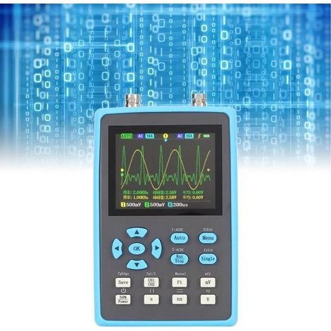 Oscilloscope portable - TBEST - Modèle numérique - 2 canaux - 120 MHz - Écran 2,8 pouces