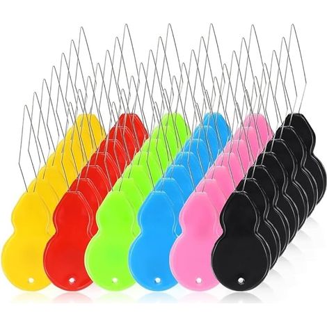36 Pièces Enfile-Aiguilles pour Couture Kit, Plastique DIY Enfile-Fil, Enfile Aiguille Machine à Coudre pour Point de Croix, Coudre à Main, Quilting Craft(Multicolore) (1/5)
