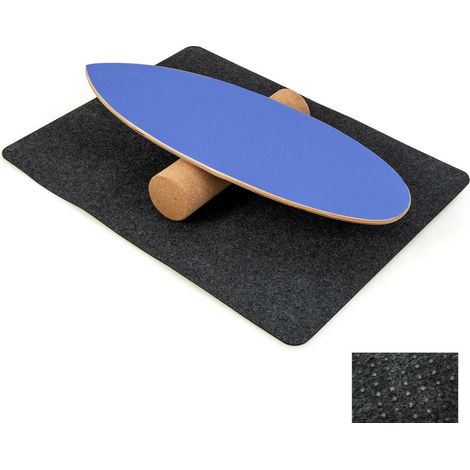Planche d'équilibre en bois 75 x 25,5 cm entraîne l'équilibre et la coordination design moderne en bois naturel bleu