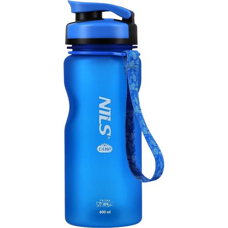Botella de agua Tritan, 600 ml, azul (1/5)