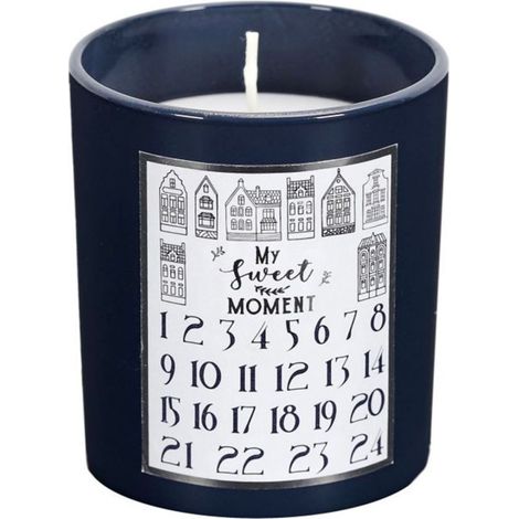 Bougie Parfumée "Calendrier de l'Avent" 8cm Bois de Cèdre (1/2)