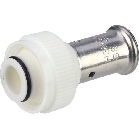 Raccord droit femelle PVDF bl multi sertir TH ou BE Ø16-3/4