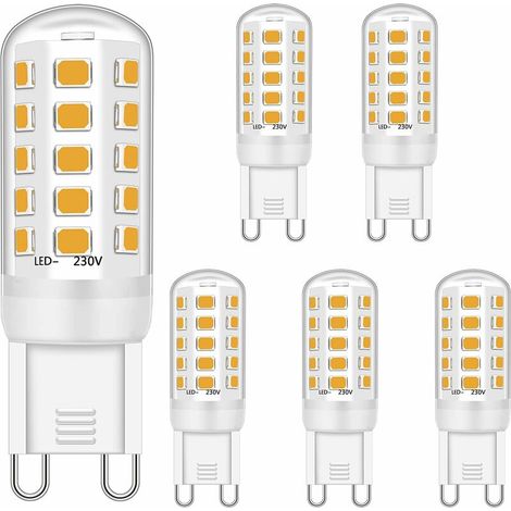[NIEMALS VERWENDET] G9 LED-Glühbirne, 3 W, entspricht 28 W, 33 W, 40 W Halogenlampen, G9 LED-Glühbirne, Warmweiß 2700 K, LED-G9-Glühbirnen, LED-Lampe mit G9-Sockel, kein Flackern, nicht dimmbar, 330 l