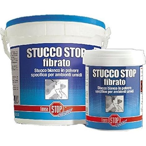 STUCCO STOP FIBRATO SPECIALE PER PARETI UMIDE COLORE BIANCO 1 KG FER 163347 (1/3)