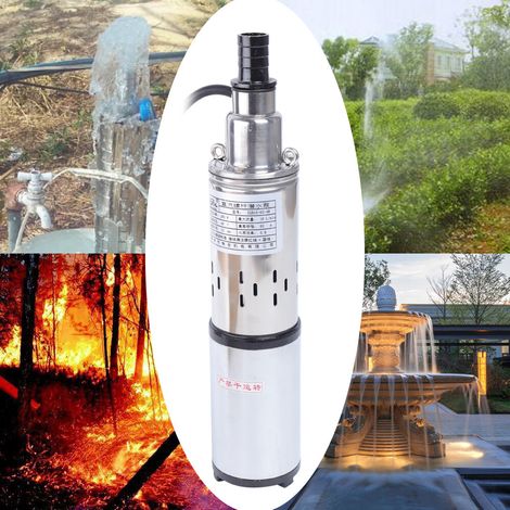 Tiefbrunnenpumpe 48V Solar Brunnenpumpe Tauchpumpe Rohrpumpe Water Pump 16 L/min