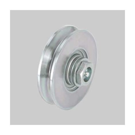 ruota con bullone per cancelli c/ingrassatore 100 mm