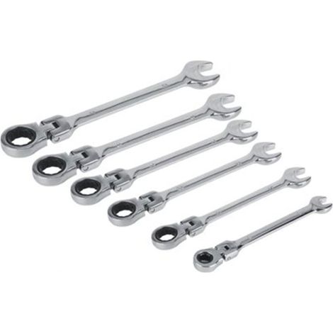 7-teiliges Set mit flexiblem Multifunktions-Ratschenschlüssel (8-19 mm) – Reparaturwerkzeug (1/5)