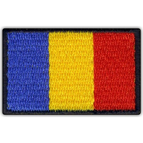Aufnäher mit der Flagge des Tschad – Magnetische Rückseite – Gestickter Aufnäher/Abzeichen/Emblem