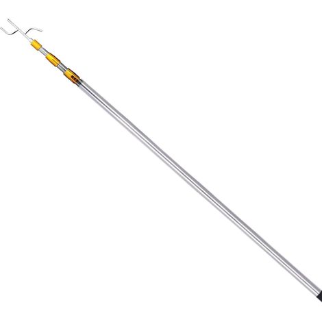 Outil de péhension obuste de 1,5 m - Peche télescopique multifonction - Avec 2 cochets (1/5)