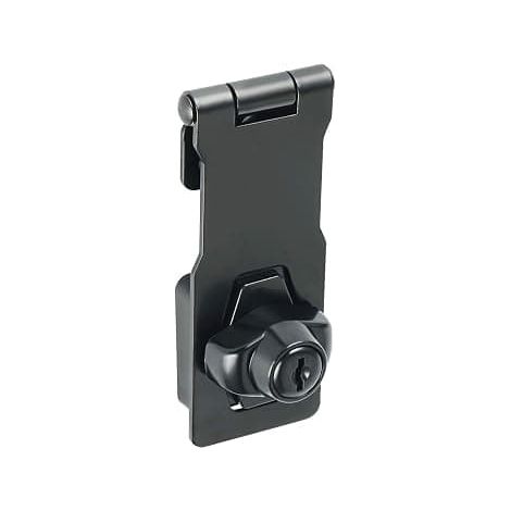 Verrou de porte avec 2 clés, verrou de sécurité pour portail de jardin ou abri de jardin, avec agrafe pour portails en bois, 10 cm (4 pouces) en métal. (1/5)