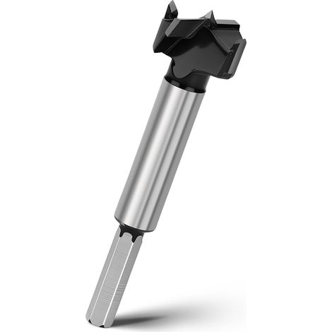 Mèche Forstner 25 mm, foret à bois de 93 mm de long avec tige hexagonale pour des trous profonds pour bois, bois dur, bois tendre (1/5)