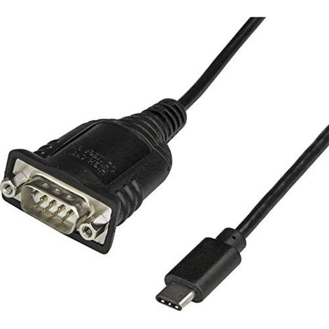 StarTech USB-C zu serieller Schnittstelle Schwarz Adapter 40 cm (1/3)