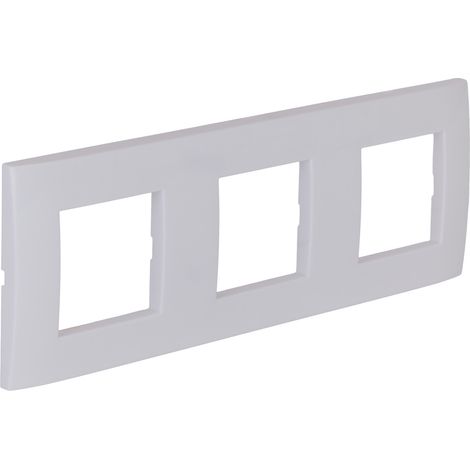 Plaque de finition triple Kalya - Blanc - Zenitech