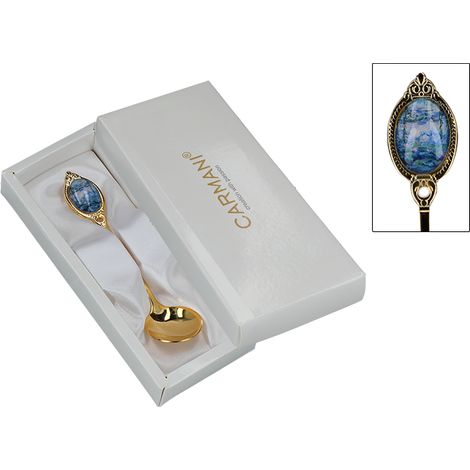 Claude Monet Keramik-Zuckerlöffel mit Seerosenmotiv – Geschenk für Mama