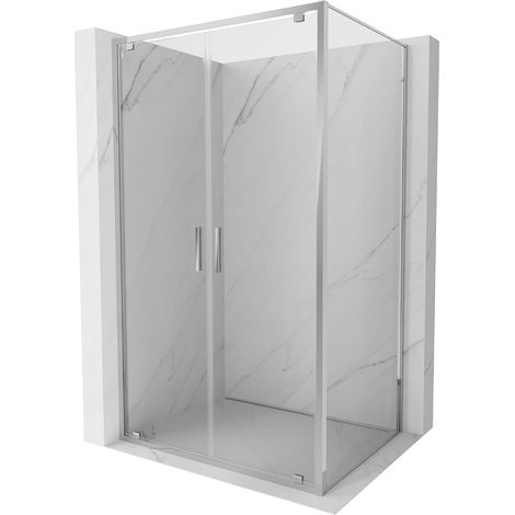 Mexen Exo cabine de douche pivotante 110 x 120 cm, transparent, chromé - 8182-110-120-01-00 (1/5)