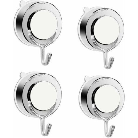 Ganci a ventosa, ganci a ventosa per bagno, toilette, cucina, ganci a ventosa da parete, ganci robusti per asciugamani (4)