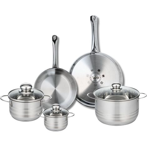 Ensemble de 2 Poêles de cuisson 24 et 28 cm et 3 faitouts 12, 16 et 24 cm Elo Profi Brillant (1/5)