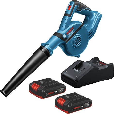 Bosch GBL 18V-120 Professional Akku Gebläse 18 V 120 m³/h + 2x Akku 2,0 Ah + Ladegerät (1/5)