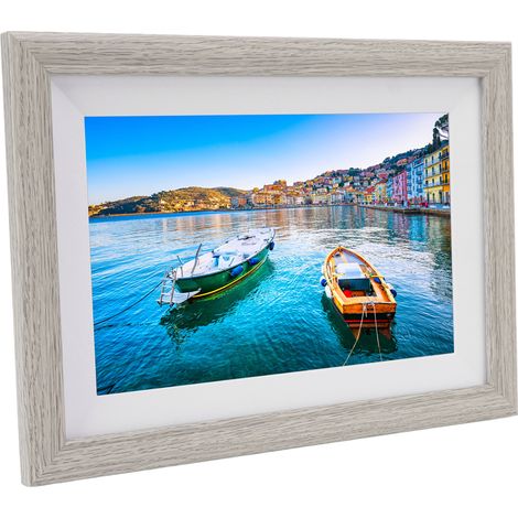 Cadre photo numérique blanc 10 pouces avec transmission vidéo WiFi, écran tactile, pour la maison, prise UE 100-240 V (1/5)