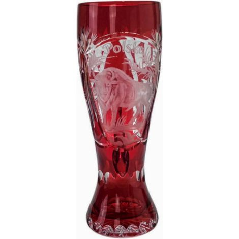 Chope à bière en cristal gravé 500 ml Cracovie Sukiennice (1/5)