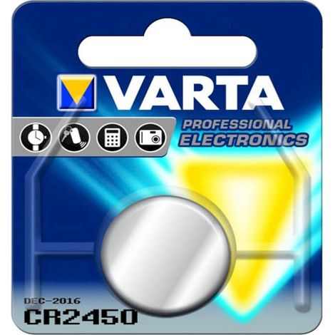 PILE BOUTON VARTA CR2450 3V 560MH POUR TV AUDIO TELEPHONIE - 6450101401