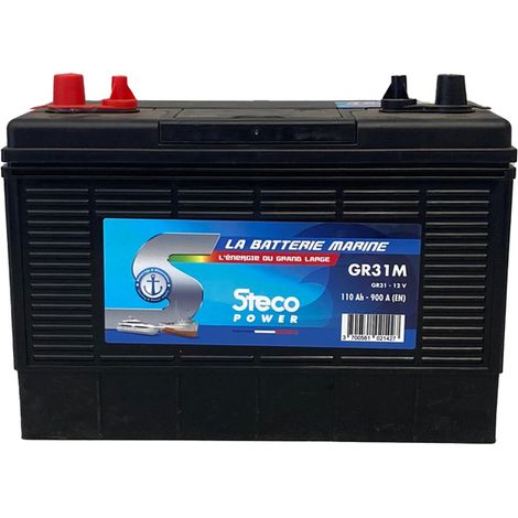 Batterie 12V 110Ah 900A 330x172x240 Reihe STECO MARINE STECOPOWER - L031GR31M