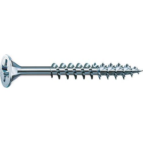Vis à bois Tête fraisée Pozi N°2 5X100 Diamètre de tête: Filetage partiel WIROX - SPAX - bte 200 - 1081010501005 (1/5)