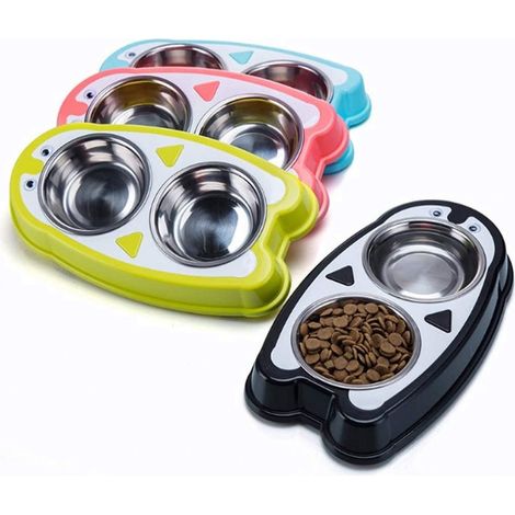TrAdE Shop Traesio - Ciotola Cane Mangiare Lento Nutrire Sano Animale Cucciolo Alimenti Piatti Piastra - (1/5)