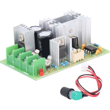 Contrôleur de vitesse de moteur DC 10 V - 60 V, module de commande 12 V, 24 V, 36 V, 48 V, régulateur de vitesse de moteur PWM 20 A (1/5)