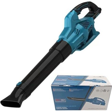 Akku-Laubbläser von Makita, 6 Geschwindigkeitsstufen, leistungsstarker 22.000 U/min Kupfermotor, elektrischer Laubsauger für Garten, Rasenpflege und Schneeräumung (1/5)