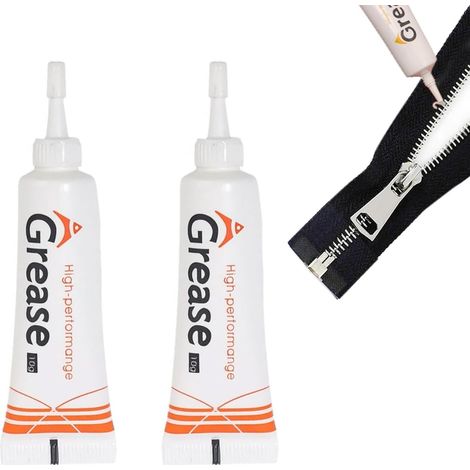 2pcs Cire de Zip Lubrifiante Graisse pour fermeture éclair Lubrifiant pour Boutons Pression Cire Zip pour bateau Lubrifiant pour Fermeture éclair pour Toile,Vêtements,Combinaison Étanche (1/5)