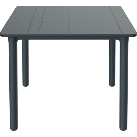 Table carrée extérieur 90x90 gris foncé NOA garbar