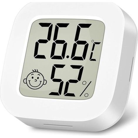 UlisemThermomètre Hygromètre Intérieur Digital à Haute Précision, Moniteur de Température et Humidimètre (1/5)