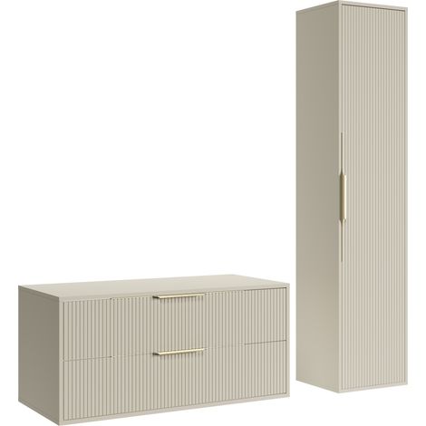 Badplaats Waschbeckenunterschrank Rimini 100 x 46 cm Cashmere - (1/5)