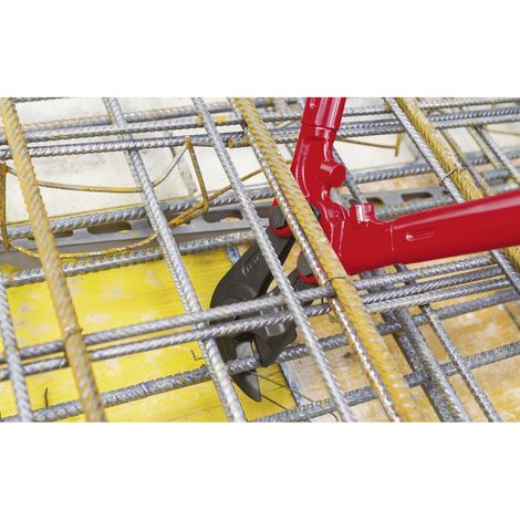 KNIPEX 71 82 950 Tagliabulloni per taglio di reti elettrosaldate per cemento con manici multicomponente 950 mm (1/5)