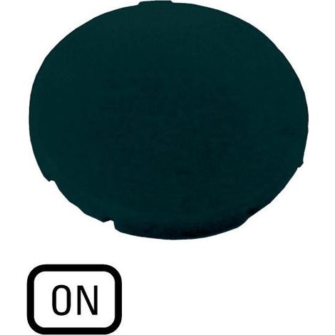 Étiquette plate noire ON EATON M22-XD-S-GB6