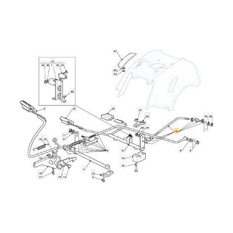 KIT DE VARILLA KIT ADELANTE/ATRÁS NJ92HYG ORIGINAL STIGA - 382000578/0