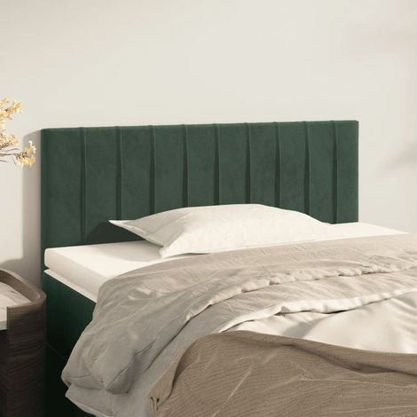 Tête de lit Vert foncé 80x5x78/88 cm Velours vidaXL (1/5)