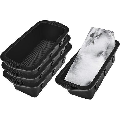 Eiswürfelform, 4er-Set, 4,26 kg Eiswürfel für kalte Bäder oder Kühlboxen, wiederverwendbare Silikon-Eiswürfelform für Eisbäder (1/5)