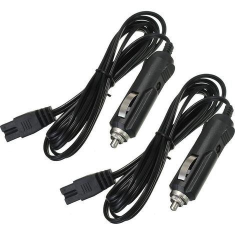 Ersatzkabel (2 m, 12 V) für Autokühlbox, Kühlschrank, Zigarettenanzünder, 2-poliges Ladegerät (1/3)